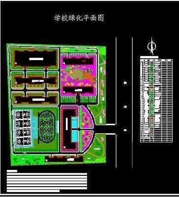 某學校綠化平面圖免費下載與園林綠化工程施工要點